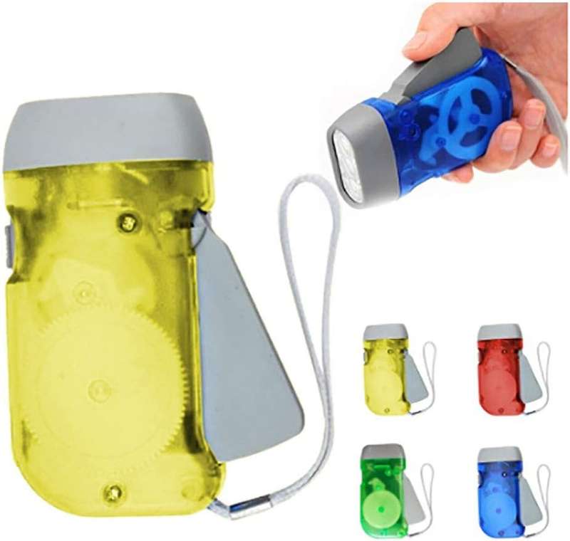 Hand Pressing Power Flashlight With 3 LED