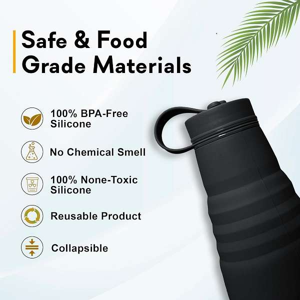 1025 Silicone Folding Water Bottle 500ml