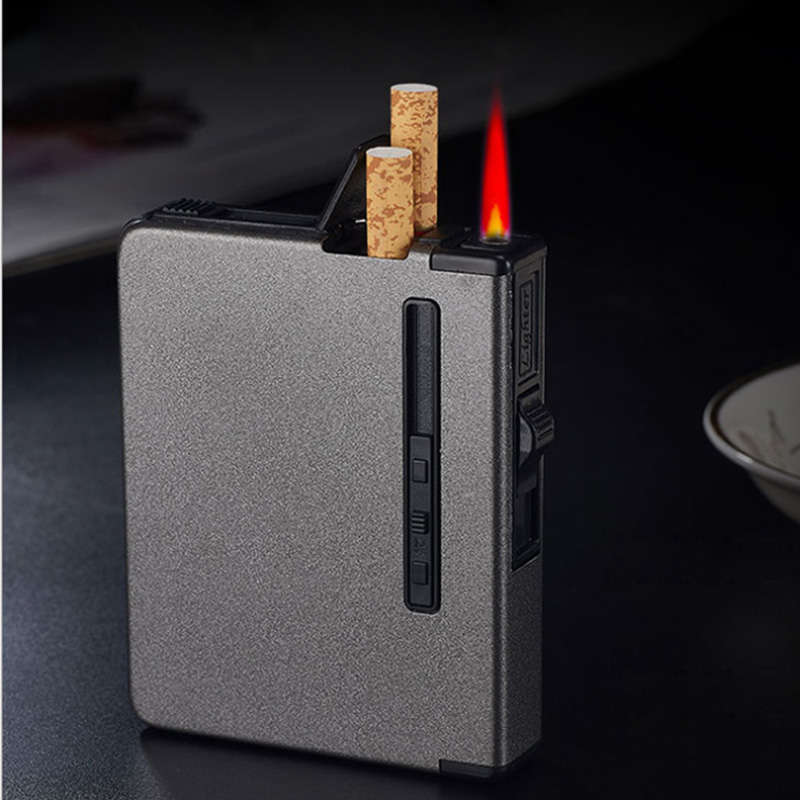 1831281 Portable Metal Cigarette Case Windproof Lighter DF-2016