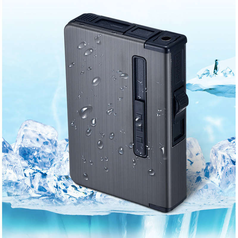 1831281 Portable Metal Cigarette Case Windproof Lighter DF-2016