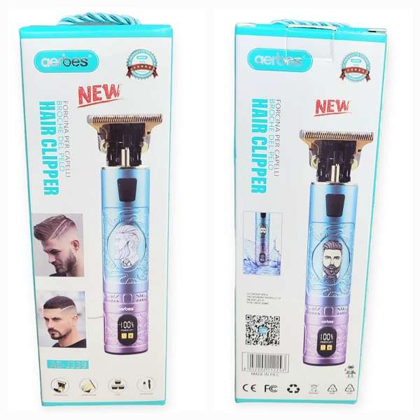 Aerbes AB-J339 Rechargeable Hair Trimmer with Digital Display