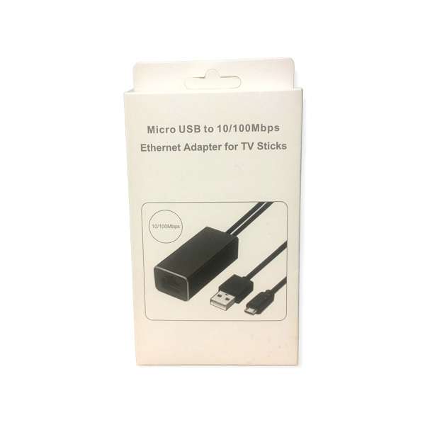SE-L156 Ethernet Adapter For Fire Tv Stick Micro USB To Rj45 Cable1M