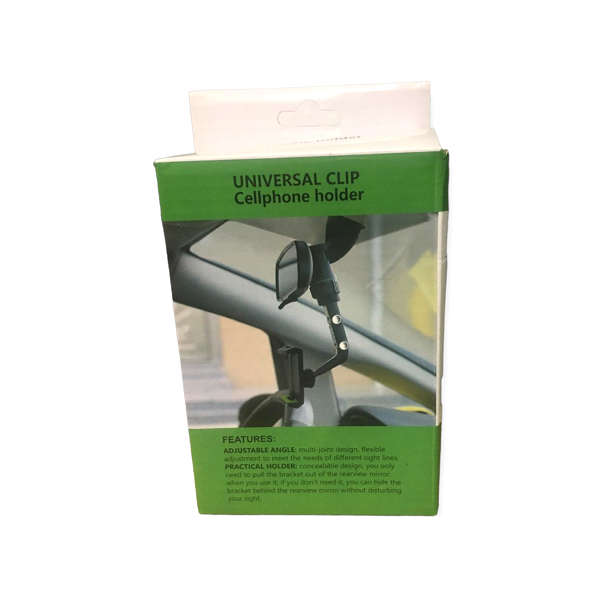 SE-TQ16 Universal Mirror Clip Cell Phone Holder