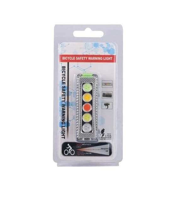 183920 USB Rechargeable 5 Modes Control Rear Bike Lights