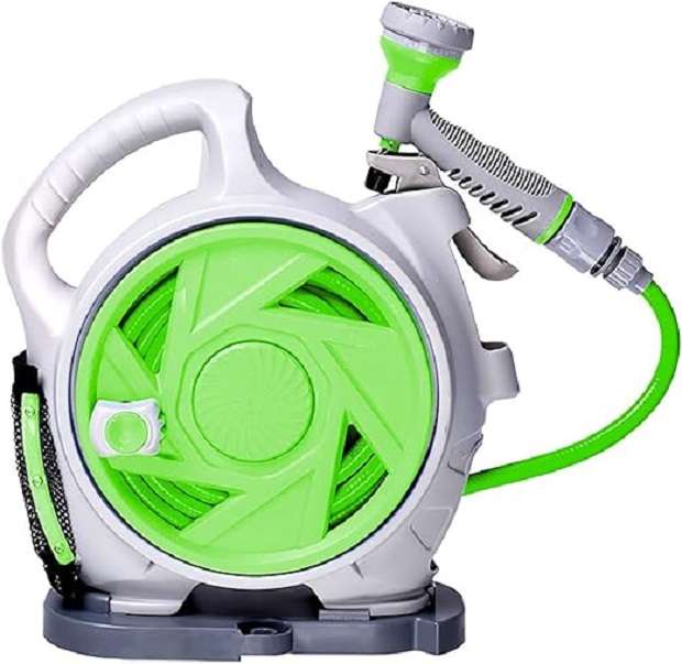 Rocky Mountain Mini Portable Hose Reel 15M With 7 Power Spray Settings