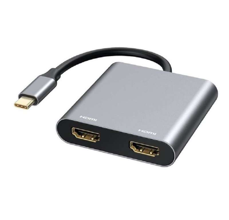 SE-L50 USB-C To Dual 4K 60HZ HDMI+USB 3.0 And Type C Multi Monitor Adapter Converter