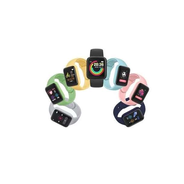 SE-017 Macaron Heart Monitor Fitness Tracker Waterproof Sport Smart Watch