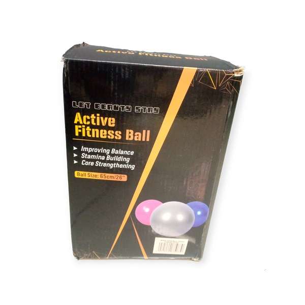 183467 Active Fitness Yoga Exercise Ball With Pump