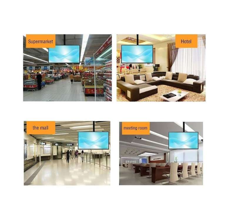 14-42 Telescopic Flat Panel Tilt Ceiling TV Bracket