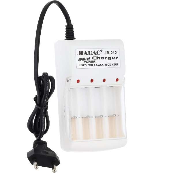 Jiabao JB-212 Battery Charger For AA/AAA with 4 x AA Batteries