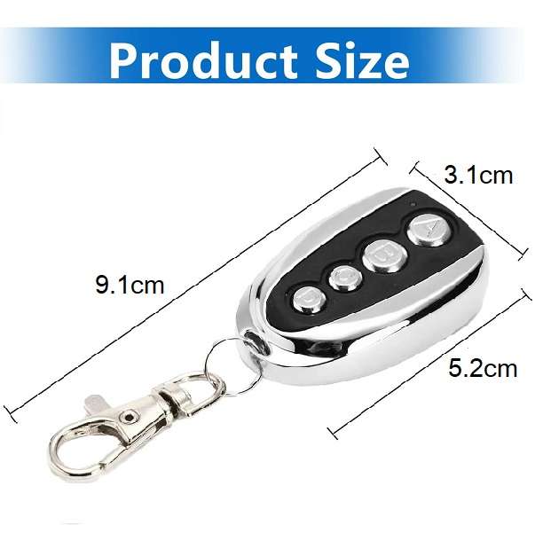 Wolulu AS-51602 V Shaped Metal 4 Button Remote Control GV866