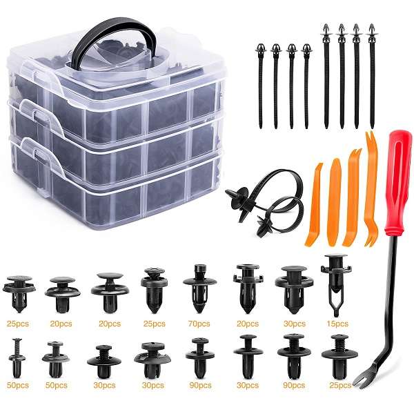 Jiageng JG20375313 625 Pieces Retainer Clips and Fasteners Remover Tool