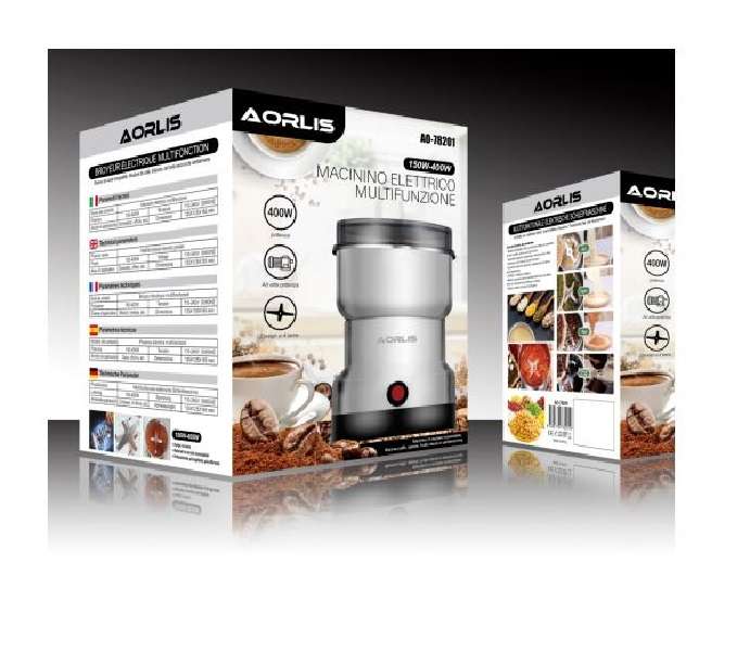 Aorlis AO-78201 Electric Bean Grinder 150W To 400W