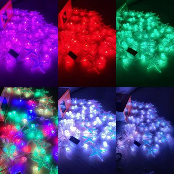 ZYF-175 3M LED Balls and Stars Smart Curtain Light with Surplife App Control