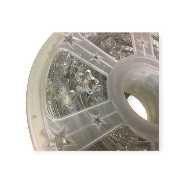 ZYF-161 50M White LED 5 Pointed Clear Stars 2835LED String Lights 220V
