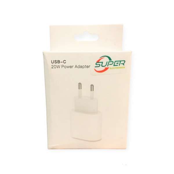 20W PD Charger Head With Type C To Lightning Cable