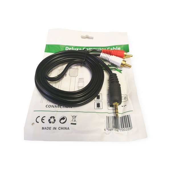 SE-L164 3.5mm Jack to 2 Male RCA Cable 1.5m