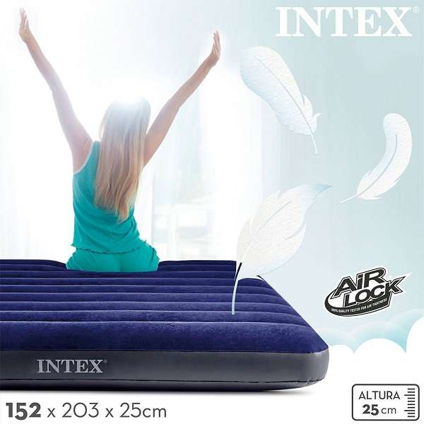 Intex JG20375298 Dura-Beam Standard Classic Downy Air Mattress