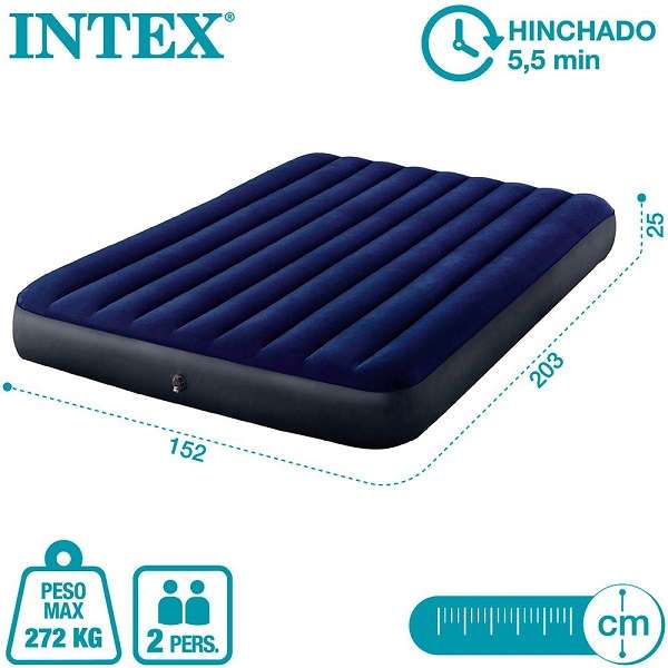 Intex JG20375298 Dura-Beam Standard Classic Downy Air Mattress