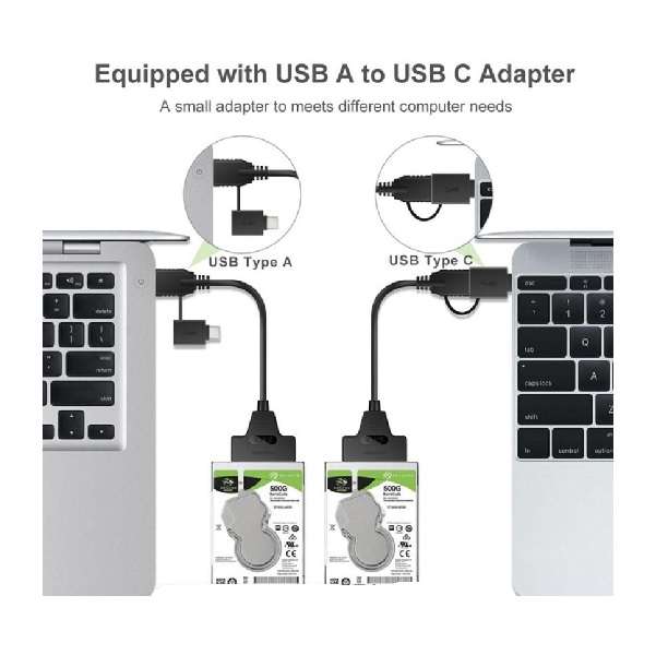 SE-L163 USB 3.0 & Type C To Sata Cable Adapter