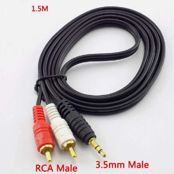 SE-L164 3.5mm Jack to 2 Male RCA Cable 1.5m