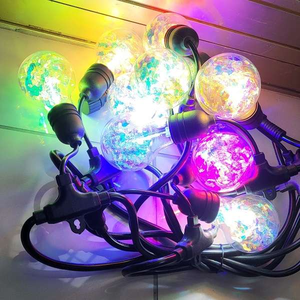 ZYF-151 220V Waterproof Outdoor LED String Bulb Light RGB
