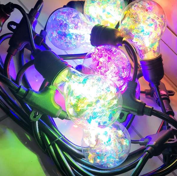 ZYF-151 220V Waterproof Outdoor LED String Bulb Light RGB