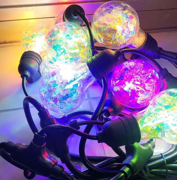 ZYF-151 220V Waterproof Outdoor LED String Bulb Light RGB