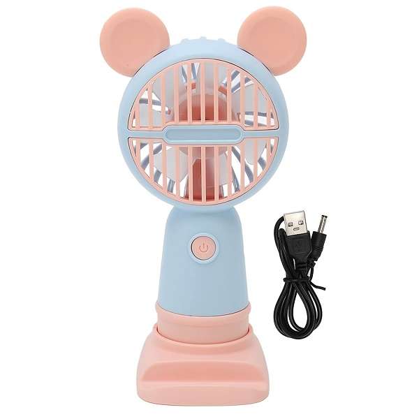 PM-097 CS1326A-1 Mini Rechargeable Fan With Cell Phone Stand