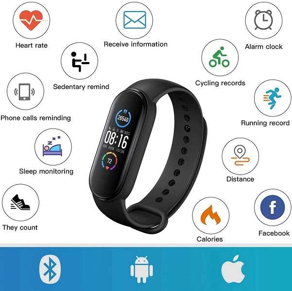 A1 Bluetooth Smart Watch Fitness Band M8
