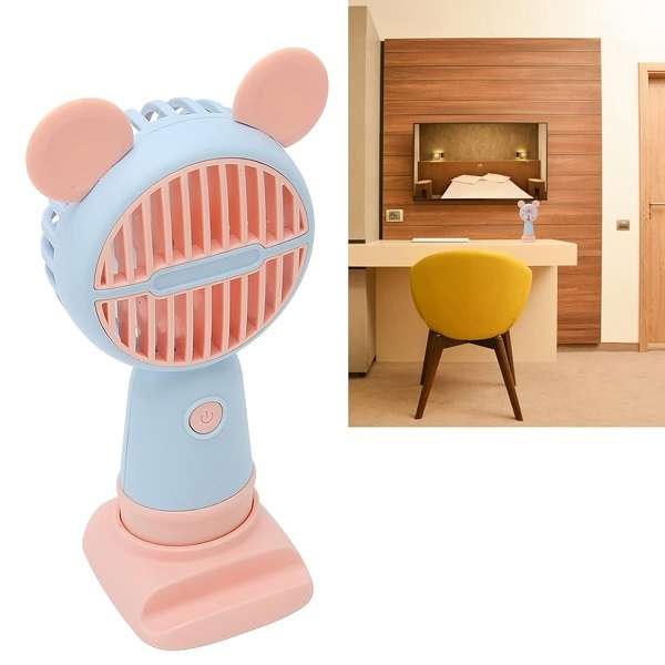 PM-097 CS1326A-1 Mini Rechargeable Fan With Cell Phone Stand