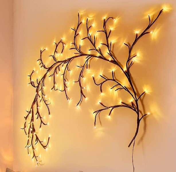 ZYF-135 Enchanted LED Willow Black Vine  Warm White 220V