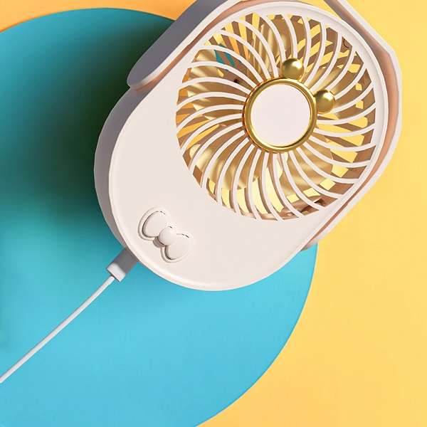 Chao Sheng PM-101 CS103-4 Mini Rechargeable Fan With Easy Kick Stand/Holder