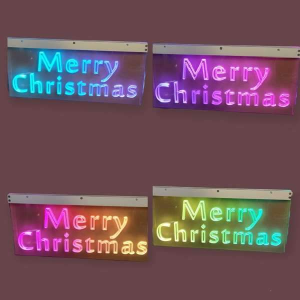 ZYF-125 Merry Christmas Neon Sign With  Hanging Chain 220V