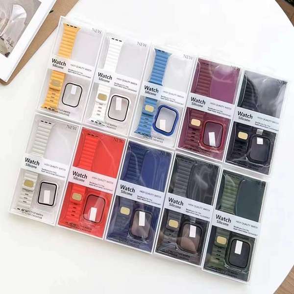 Watch Silicone Case  42mm And Band Compatible with Apple Watch Series