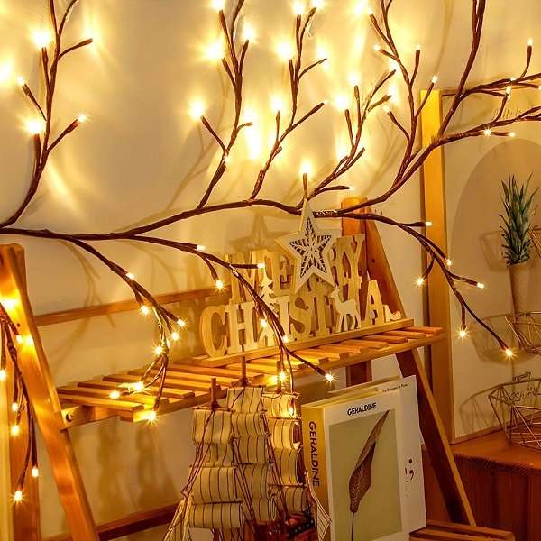ZYF-135 Enchanted LED Willow Black Vine  Warm White 220V