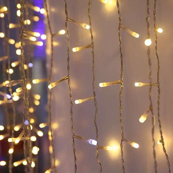 ZYF-D138 Warm White 3m x 2m LED Fairy Light Curtain