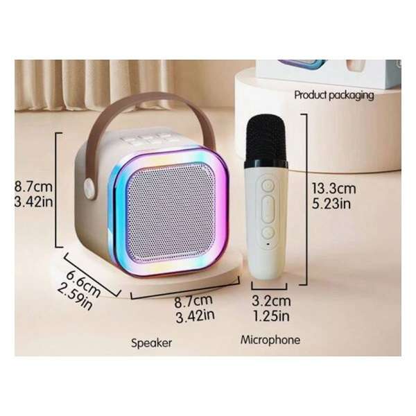 K12 Colourful Karaoke Sound System With Voice Changer