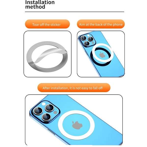 Wolulu AS-50524 Magnetic Suction Cell Phone Car Air Vent or Dashboard Holder