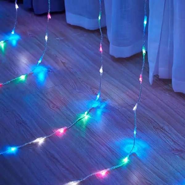 ZYF-126 3m x 2m RGB Running Waterfall LED Fairy Light