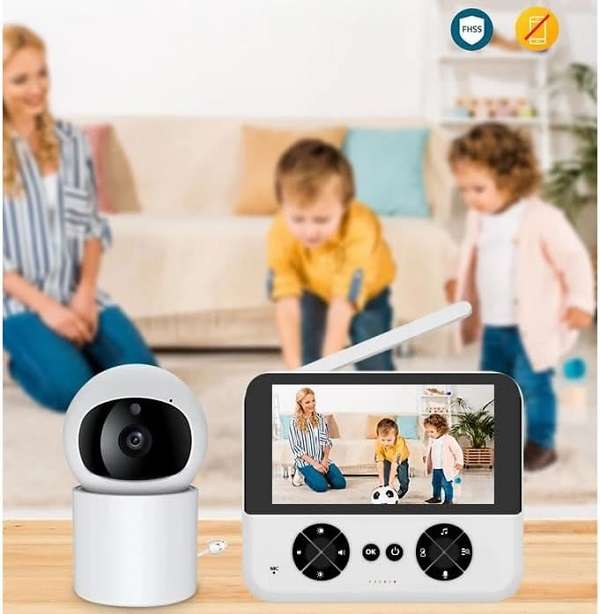 4.3 Baby Monitor With Pan Tilt Camera Night Vision
