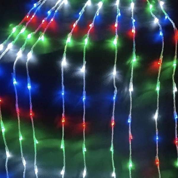 ZYF-126 3m x 2m RGB Running Waterfall LED Fairy Light