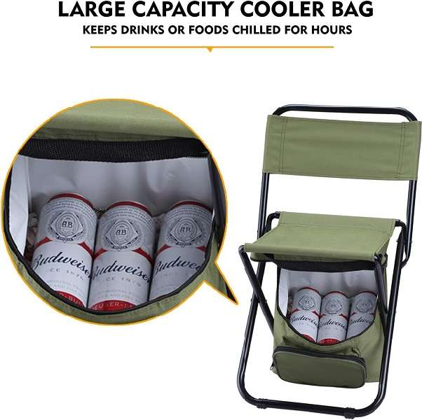 XF000018 Portable Folding Camping/Fishing Chair With Storage