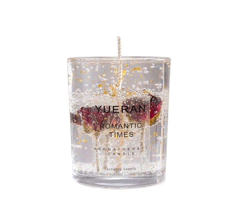 Jiageng JG20375266 Crystal Jelly Candle With Dried Flowers