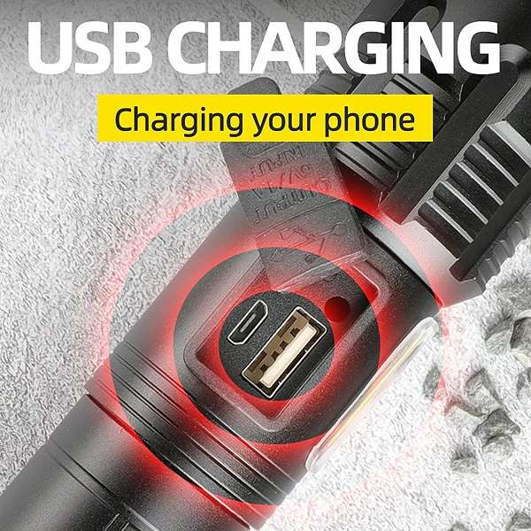 FA-H001-P70 Rechargeable Flashlight With Lithium Battery