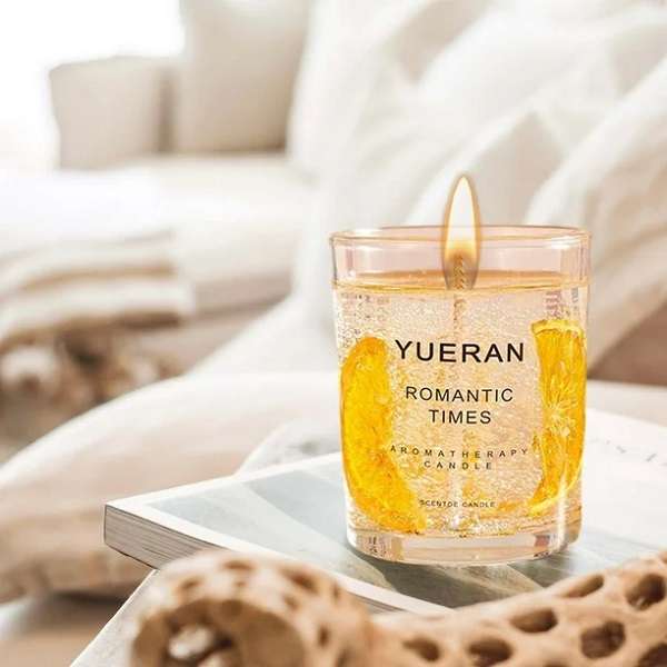 Jiageng JG20375266 Crystal Jelly Candle With Dried Flowers