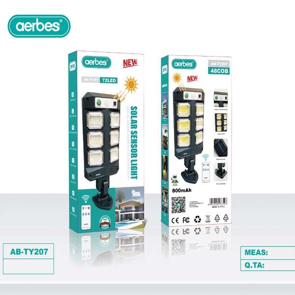 Aerbes AB-TY207 Solar Powerd LED Sensor Street Light With Remote Control
