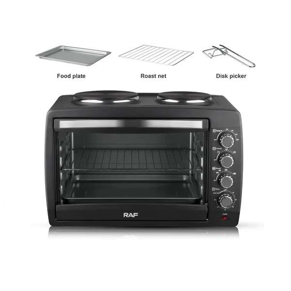 RAF R.5317 55L 2 In 1 Electric Oven With 2 Hotplates 1800W