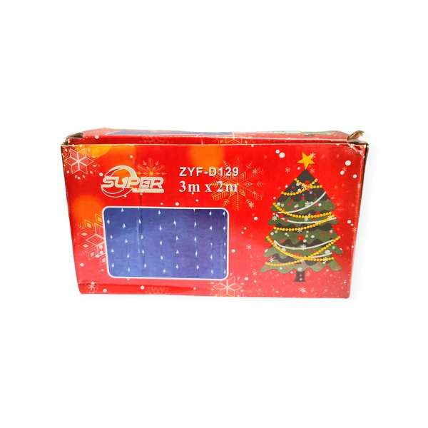 ZYF-129 3m x 2m Blue Running Waterfall LED Fairy Light