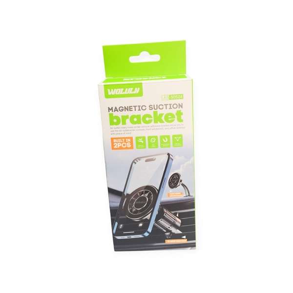 Wolulu AS-50524 Magnetic Suction Cell Phone Car Air Vent or Dashboard Holder